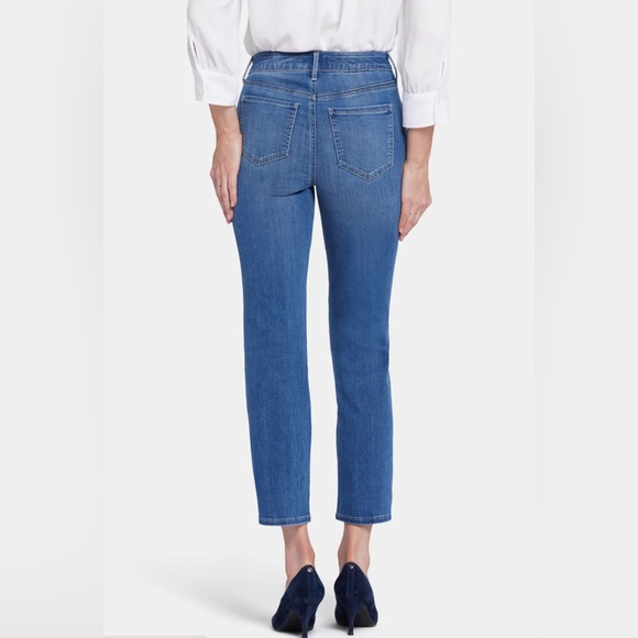 NYDJ Marilyn Straight Leg Stretch Jeans - Sz 10P - Picture 2 of 8